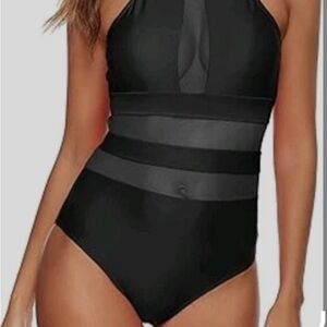 La Blanca Black One Piece Swimsuit